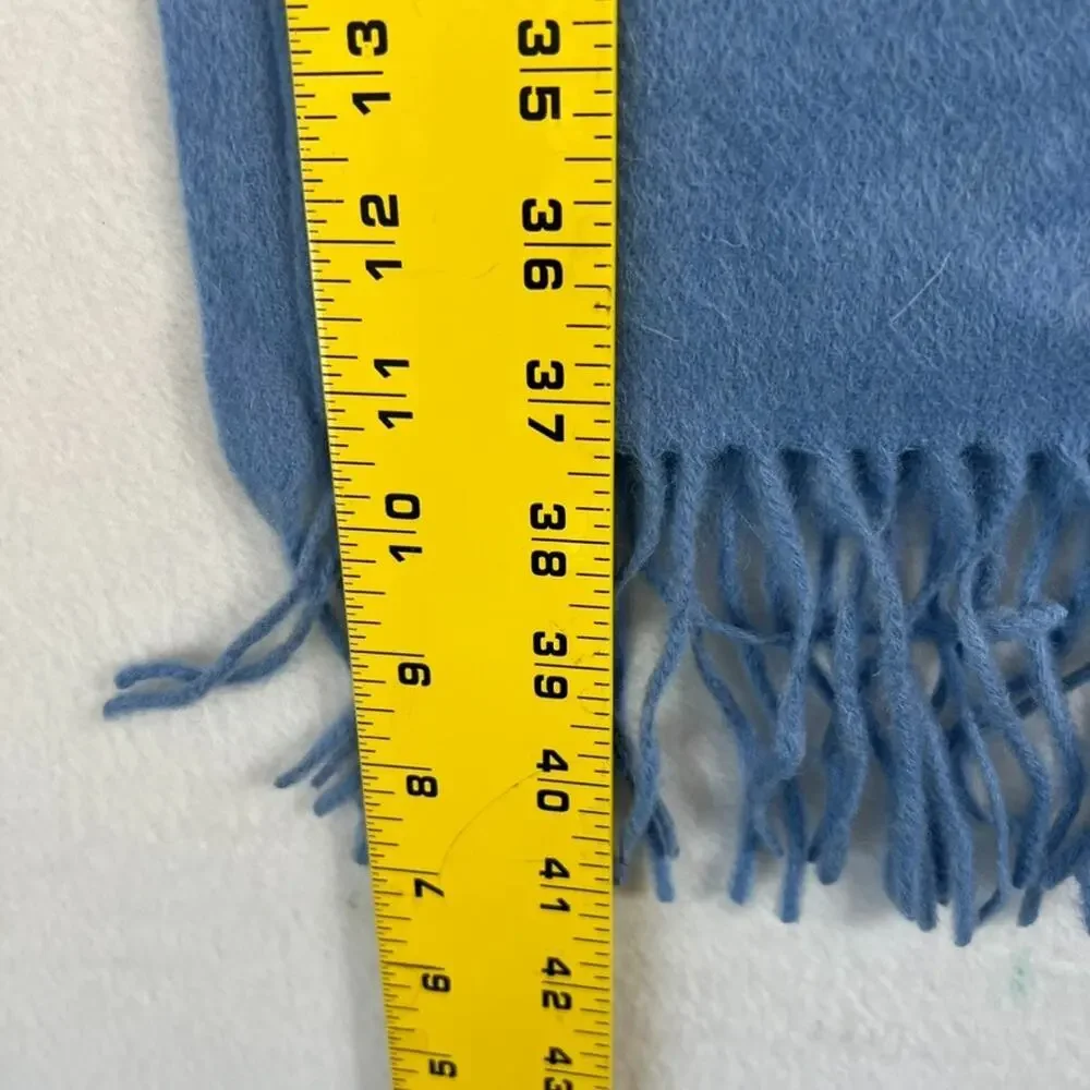 Kousei Inner Magnolia Blue Cashmere Wool Scarf 82